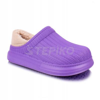 Детские утепленные кроксы Dago Style M6001-06 (фиолет)
