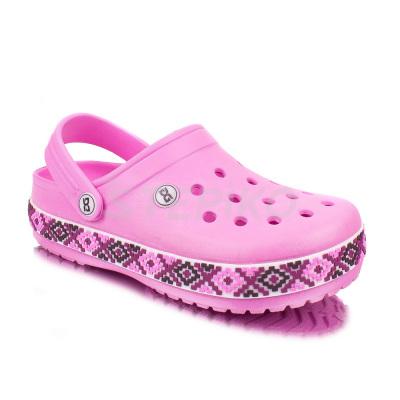 Женские и подростковые кроксы Dago Style 422-14 (розовый/фиолет)