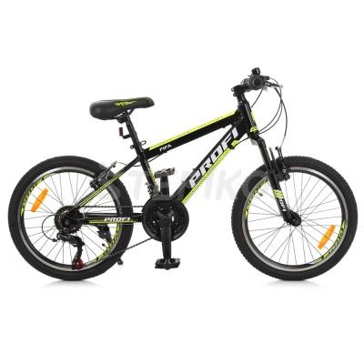 Детский спортивный велосипед 20 PROFI Fifa G020A0203 Желтый с черным (23-SAN422)