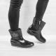 Женские короткие резиновые сапоги Dago Style G3 (черный) фото 12