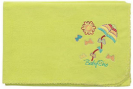 Мягкое одеяльце флисовое 75х100 цвет зеленый Babyono 1406/03 фото