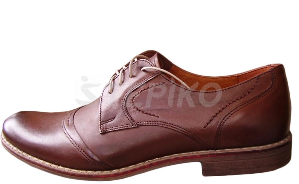 Чоловічі шкіряні туфлі EDEK 022/C3 фото