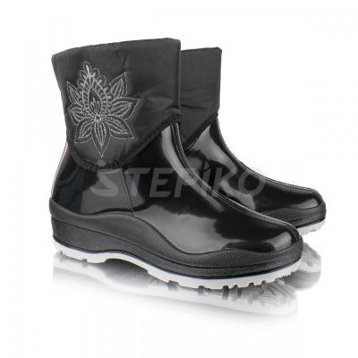 Жіночі короткі гумові чобітки Dago Style G3 (черный)