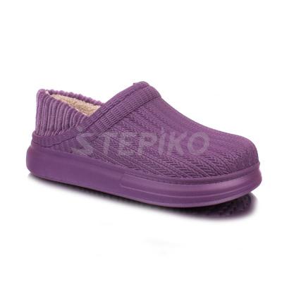 Женские утеплённые кроксы Dago Style  M7001-03 (фиолет)