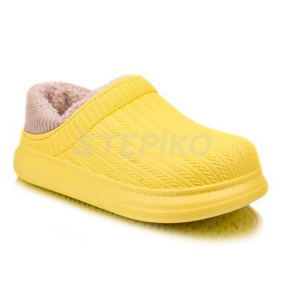 Детские утеплённые кроксы Dago Style  M6001-05 (жёлтый)