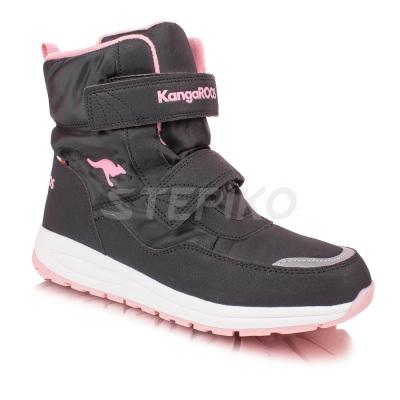 Зимние термодутики KangaRoos K-PE Nala V RTX Jet Black/Rose (черный/розовый)