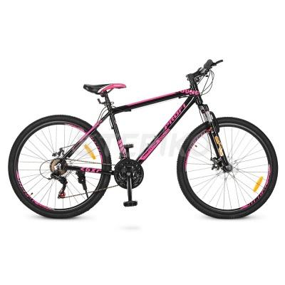 Детский спортивный велосипед 26" PROFI YOUNG G026A0264 Черный с розовым (23-SAN450)