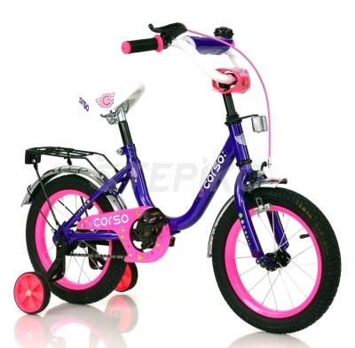 Детский велосипед 14 дюймов CORSO С14230 Фиолетовый (012oyhlr1756)