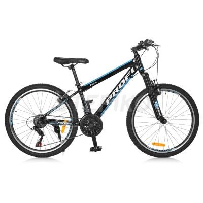 Детский спортивный велосипед 24 PROFI Fifa G024A0241 Черный с синим (23-SAN434)