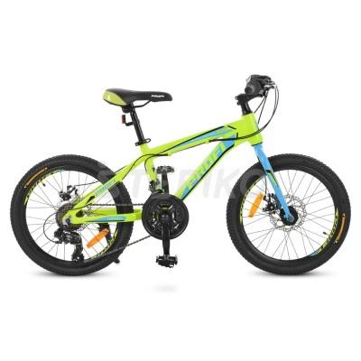 Детский спортивный велосипед 20 PROFI Hardy G020A0201 Салатовый (23-SAN423)