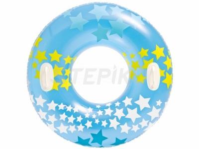 Надувной круг Intex 59256 с ручками Звезды (int59256_1)