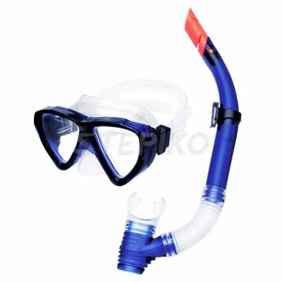 Комплект маска с трубкой для плавания Spokey Quarius Junior Синий (s0469)