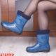 Жіночі і підросткові гумові чоботи DEMAR YOUNG FUR 2 A (синій) фото 9