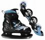 Роликовые коньки SportVida 4 в 1 SV-LG0020 Size 35-38 Black/Blue (SV-LG0020) фото 1