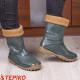 Жіночі і підросткові гумові чоботи DEMAR YOUNG FUR 2 (зелений) фото 5