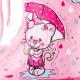 Детские резиновые сапоги American club 459/19-1 (розовые с котиком) фото 3