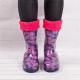 Гумові чоботи для дівчинки DEMAR Twister Lux Print V (Серце в горошок) фото 15