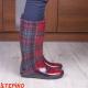 Жіночі гумові чоботи DEMAR HAWAI LADY AD (Червона клітинка) фото 12