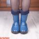 Жіночі і підросткові гумові чоботи DEMAR YOUNG FUR 2 A (синій) фото 11