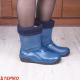 Жіночі і підросткові гумові чоботи DEMAR YOUNG FUR 2 A (синій) фото 13