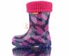 Гумові чоботи для дівчинки DEMAR Twister Lux Print V (Серце в горошок) фото 4