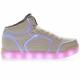 Дитячі високі кросівки з підствіткою Skechers Energy Lights 90622L-WHT фото 2