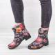 Жіночі короткі гумові чоботи Chobotti Белла bg/6-04 квіти фото 8