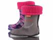 Гумові чоботи для дівчинки DEMAR Twister Lux Print V (Серце в горошок) фото 10