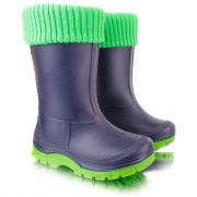 Дитячі гумові чобітки Neposeda sd-02/04 (синій/зелений) фото