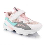 Детские кроссовки American club 152/21-1 (белый/розовый) фото