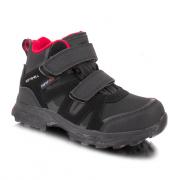 Детские термоботинки American club 712/22-1 (черный/красный) фото