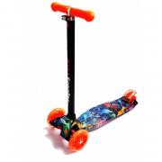 Самокат Best Scooter Maxi Черный с оранжевым (111788) фото